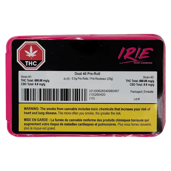 Image for Dual 40 Pre-Roll, cannabis all products by Irie Craft Cannabis