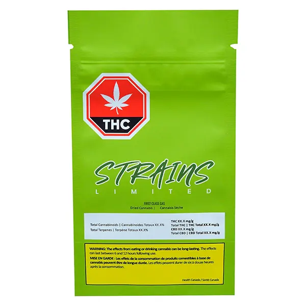 Image for First Class Gas, cannabis dried flower by Strains Limited