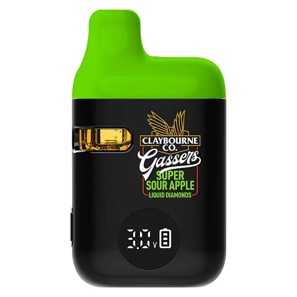 Image for Gassers Super Sour Apple Liquid Diamonds AIO, cannabis all products by Claybourne
