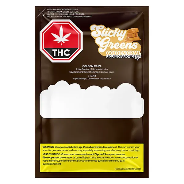 Image for Golden CRML Liquid Diamond 510 Thread Cartridge, cannabis all products by Sticky Greens