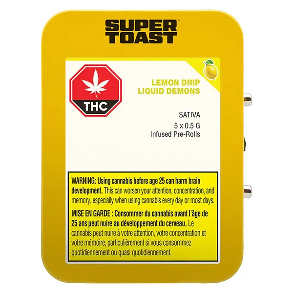 Image for Lemon Drip Liquid Demons Infused Pre-Roll, cannabis all products by Super Toast