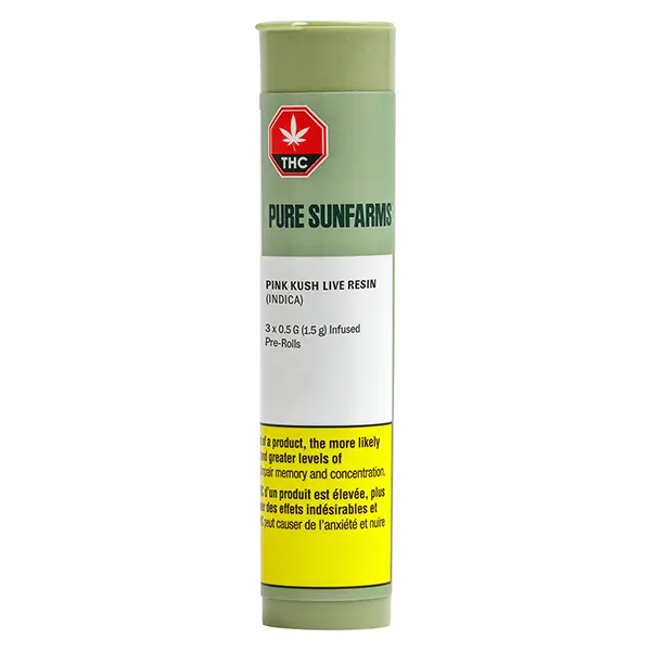 Image for Pink Kush Live Resin Infused Pre-Roll, cannabis all products by Pure Sunfarms