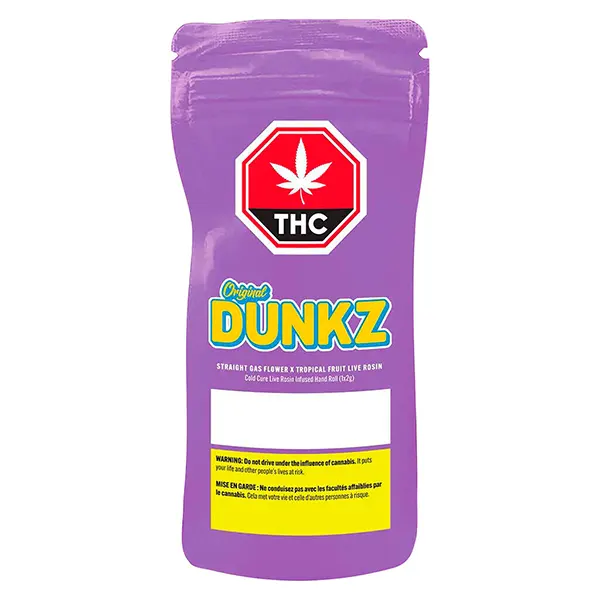 Image for Straight Gas Flower x Tropical Fruit Live Rosin Hand Roll, cannabis pre-rolls by Original Dunkz
