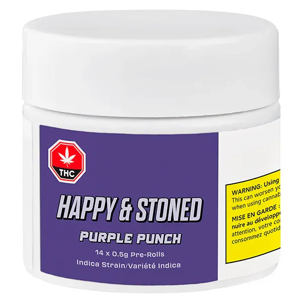 Image for Purple Punch Pre-Roll, cannabis all products by Happy & Stoned