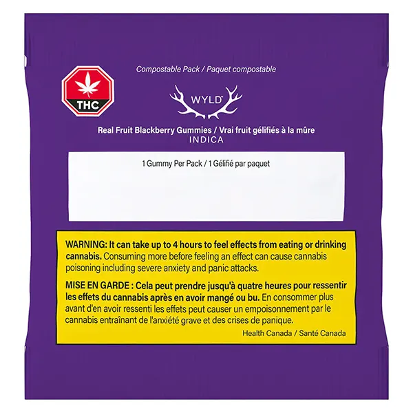 Image for Real Fruit Blackberry INDICA Gummies Multipack, cannabis all products by WYLD