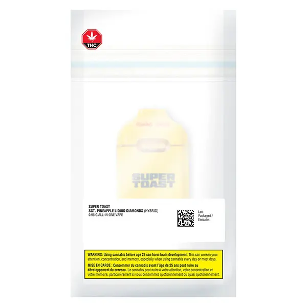 Image for Sgt. Pineapple Liquid Diamonds AIO, cannabis all products by Super Toast