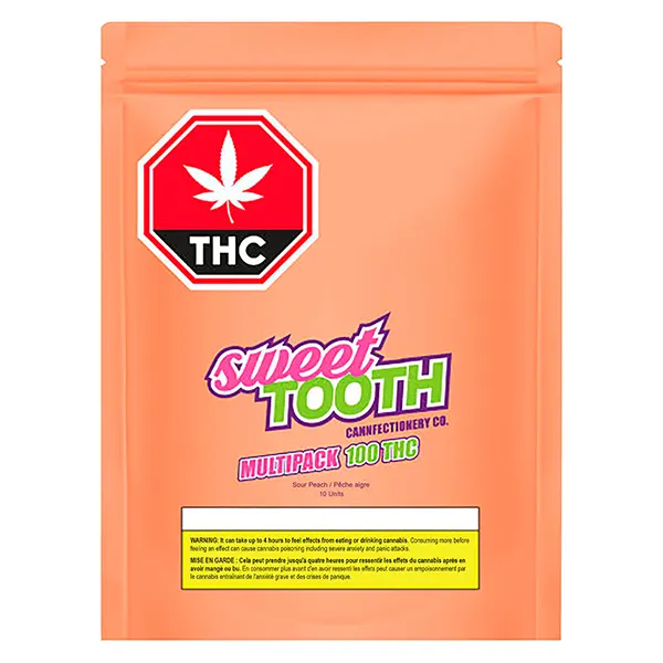 Image for Sour Peach Multipack Gummies, cannabis all products by Sweet Tooth Cannfectionery