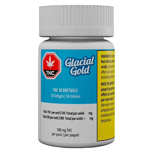 Image for THC 10 Softgels, cannabis all products by Glacial Gold