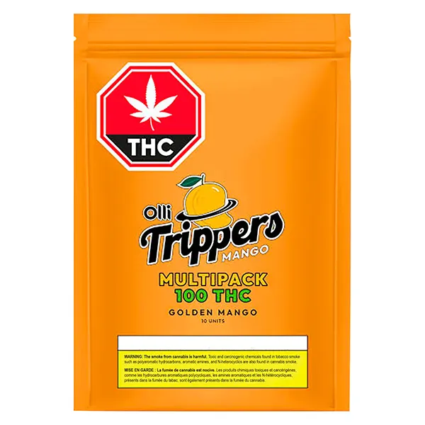 Image for 100 THC Multipack Golden Mango Taffy, cannabis all products by Olli Brands