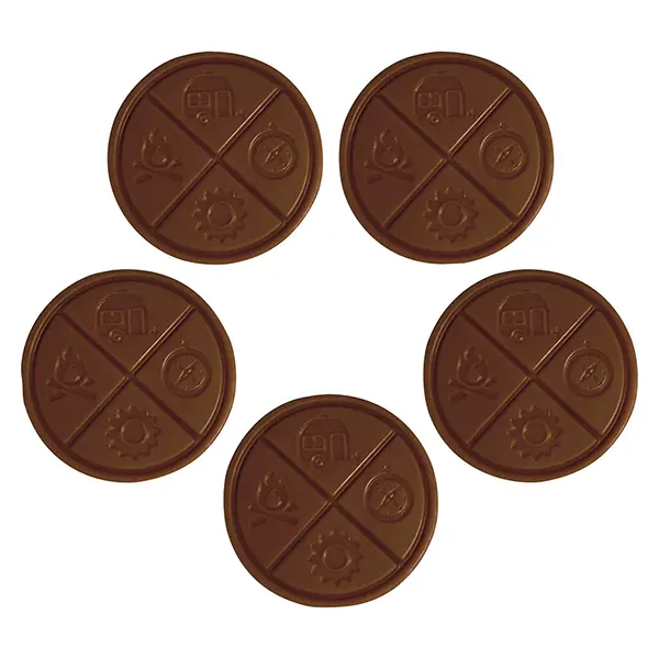 Image for Simply Milk Chocolate 50mg THC, cannabis edibles by The Hazy Camper
