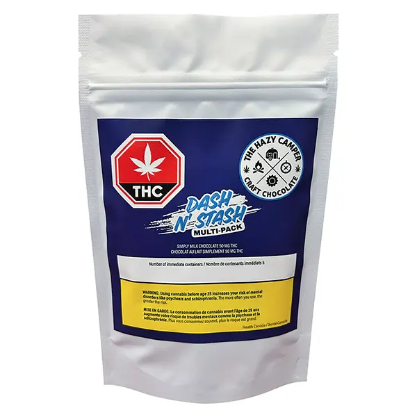 Image for Simply Milk Chocolate 50mg THC, cannabis edibles by The Hazy Camper