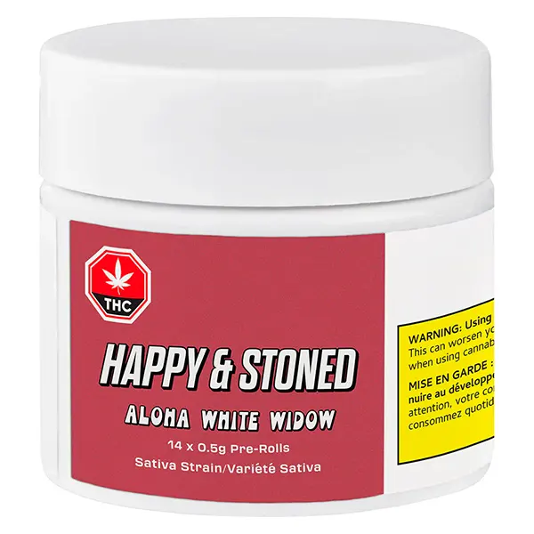 Image for Aloha White Widow Pre-Roll, cannabis all products by Happy & Stoned