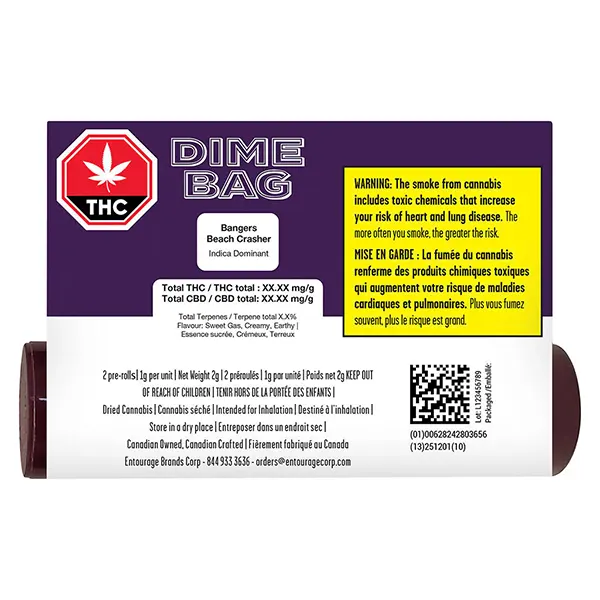 Image for Bangers - Beach Crasher Pre-Roll, cannabis all products by Dime Bag