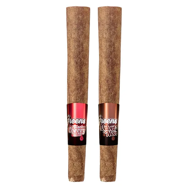 Image for Black Cherry GLTO+Velvet Noir infused Blunt combo pack, cannabis all products by Sticky Greens