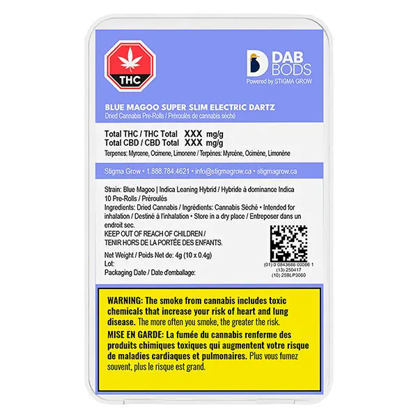 Image for Blue Magoo Super Slim Electric Dartz Pre-Roll, cannabis pre-rolls by Dab Bods