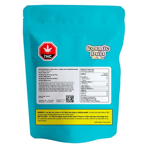 Image for Blue Raspberry Cosmic Dust, cannabis edibles by Potluck