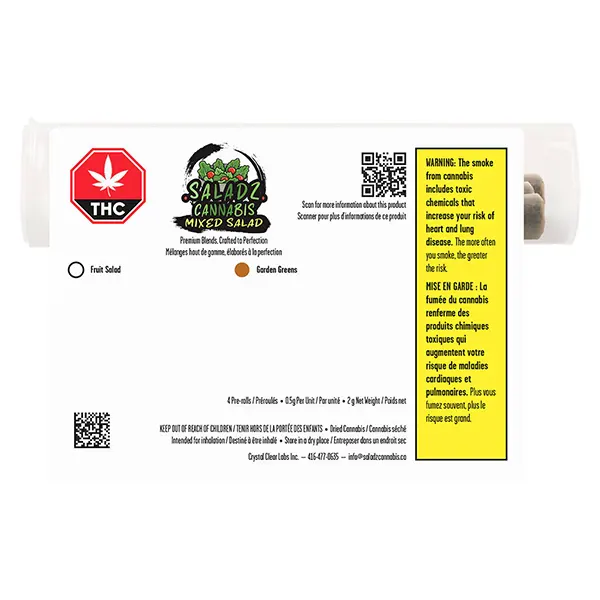 Image for Mixed Salad Mixed Pack Pre-Roll, cannabis pre-rolls by Saladz