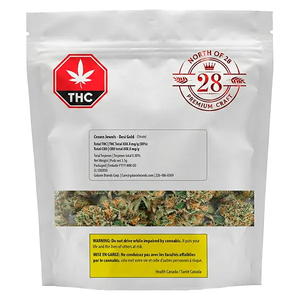 Image for Crown Jewels - Desi Gold, cannabis all products by North of 28