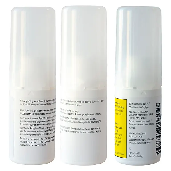Image for Deep Tissue Topical Spray, cannabis topicals by RHO Phyto