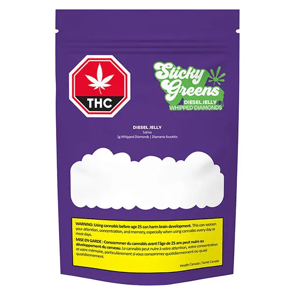 Image for Diesel Jelly - Whipped Diamonds, cannabis all products by Sticky Greens