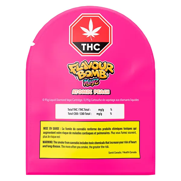Image for Flavout Bomb Atomic Peach Liquid Diamond 510 Vape, cannabis all products by Nugz