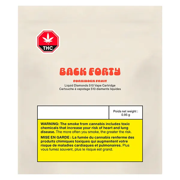 Image for Forbidden Fruit Liquid Diamonds 510 Thread Cartridge, cannabis vapes by Back Forty