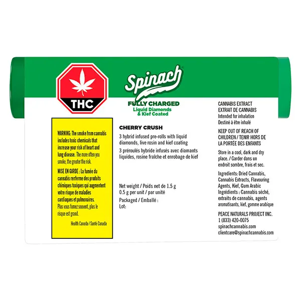 Image for Fully Charged Cherry Crush Infused Pre-Roll, cannabis all products by Spinach