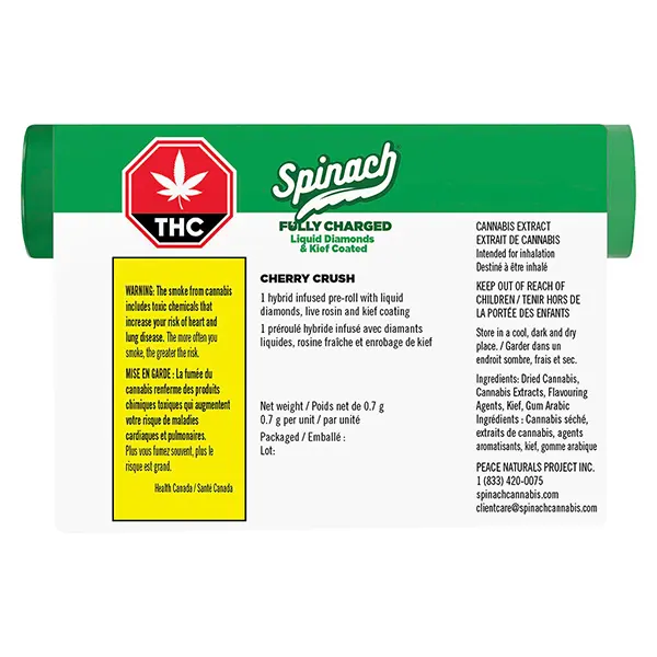 Image for Fully Charged Cherry Crush Infused Pre-Roll, cannabis all products by Spinach