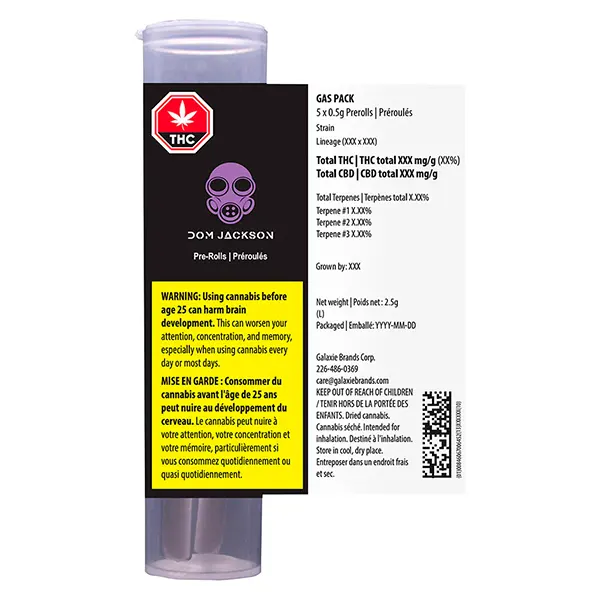 Image for Gas Pack Pre-Roll, cannabis all products by Dom Jackson