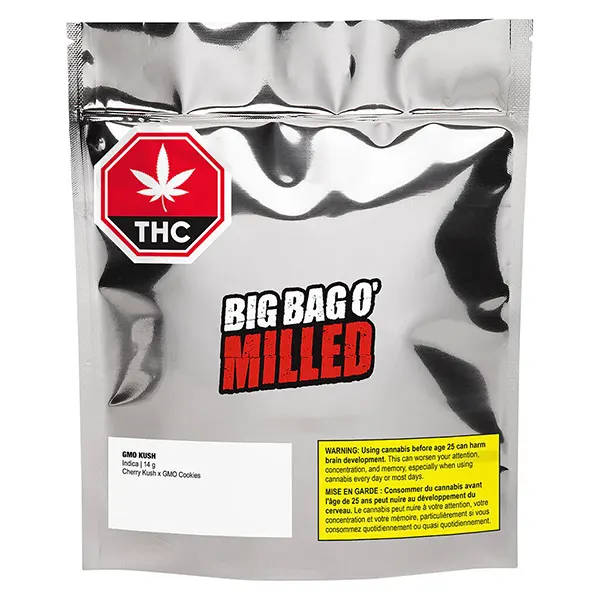 Image for GMO Kush Milled Flower, cannabis milled flower by Big Bag O' Buds