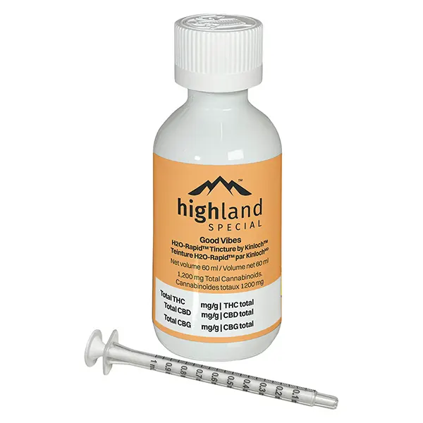 Image for Good Vibes Water Soluble Terpene Enhanced Tincture by Kinloc, cannabis all products by Highland Special