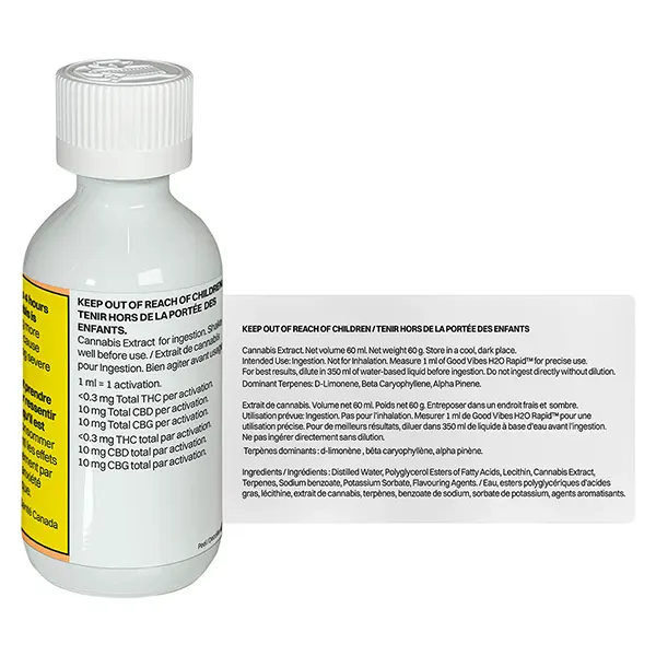 Image for Good Vibes Water Soluble Terpene Enhanced Tincture by Kinloc, cannabis all products by Highland Special