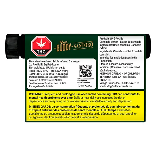 Image for Hawaiian Headband Triple Infused Cannagar, cannabis blunts by Buddy Santoro