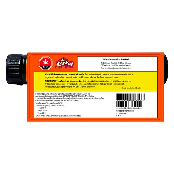 Indica Schmindica Pre-Roll (Pre-Rolls) by Crushed