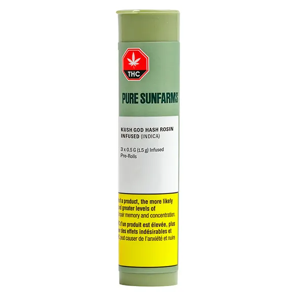 Image for Kush God Hash Rosin Infused Pre-Roll, cannabis all products by Pure Sunfarms