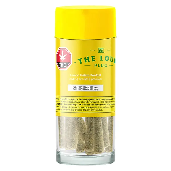 Image for Lemon Gelato Pre-Roll, cannabis all products by The Loud Plug