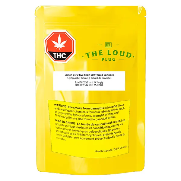 Image for Lemon GLTO Live Resin 510 Thread Cartridge, cannabis all products by The Loud Plug
