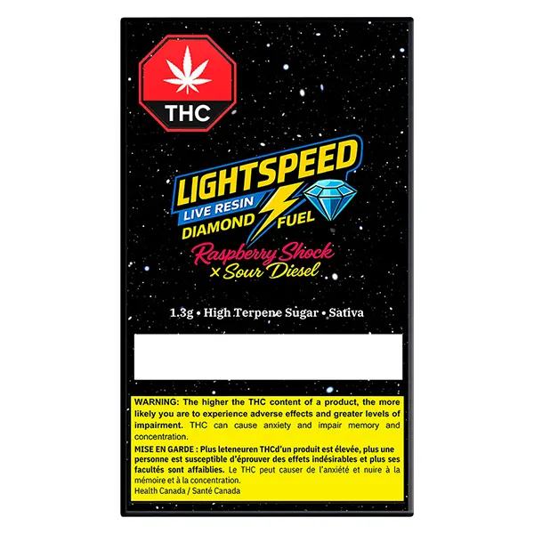 Image for Live Resin Diamond Fuel - Raspberry Shock x Sour Diesel, cannabis concentrates by Lightspeed
