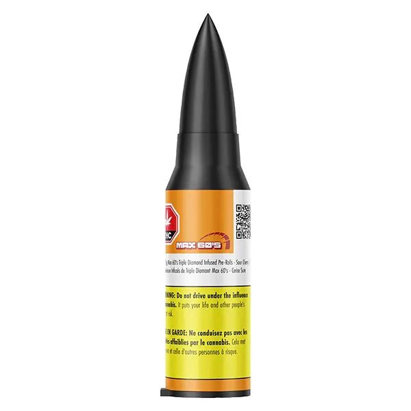 Image for Max 60's Triple Diamond Infused Pre-Roll - Sour Cherry, cannabis all products by Chillbilly