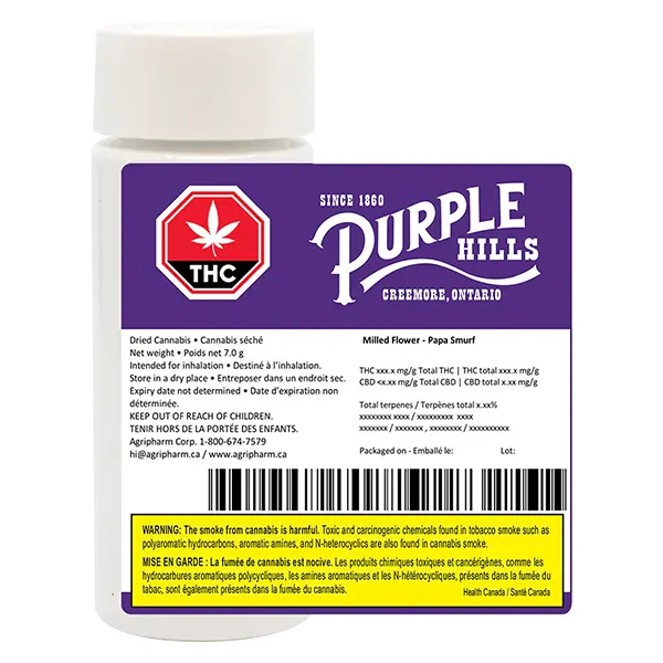 Image for Milled Flower - Papa Smurf, cannabis all products by Purple Hills