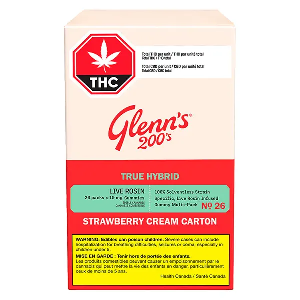 Image for No.26 Glenn's 200's True Hybrid Rosin - Strawberry Cream, cannabis all products by Glenn's
