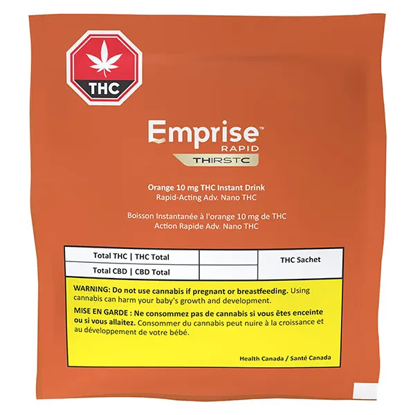 Image for Orange 10 THC Instant Drink, cannabis beverages by Emprise