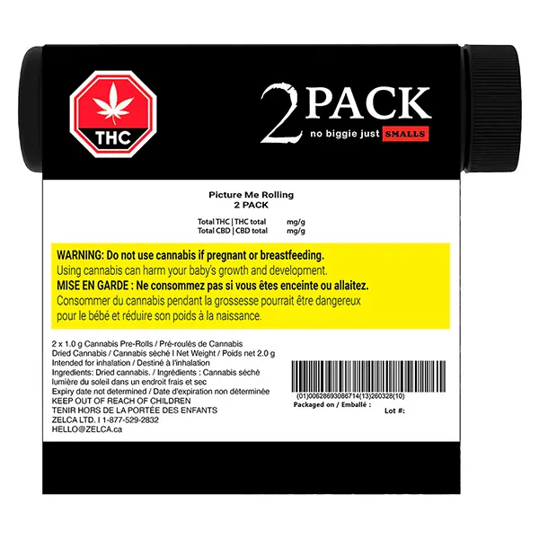 Picture Me Rolling Pre-Roll (Pre-Rolls) by No Biggie, Just Smalls