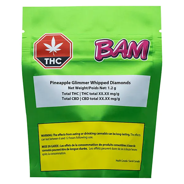 Image for Pineapple Glimmer Whipped Diamonds, cannabis concentrates by BAM