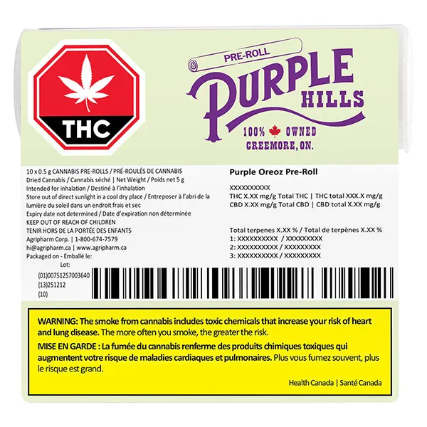 Image for Purple Oreoz Pre-Roll, cannabis pre-rolls by Purple Hills