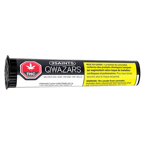 Image for Qwazars - Solventless Hash Infused Joint, cannabis concentrates by 3Saints