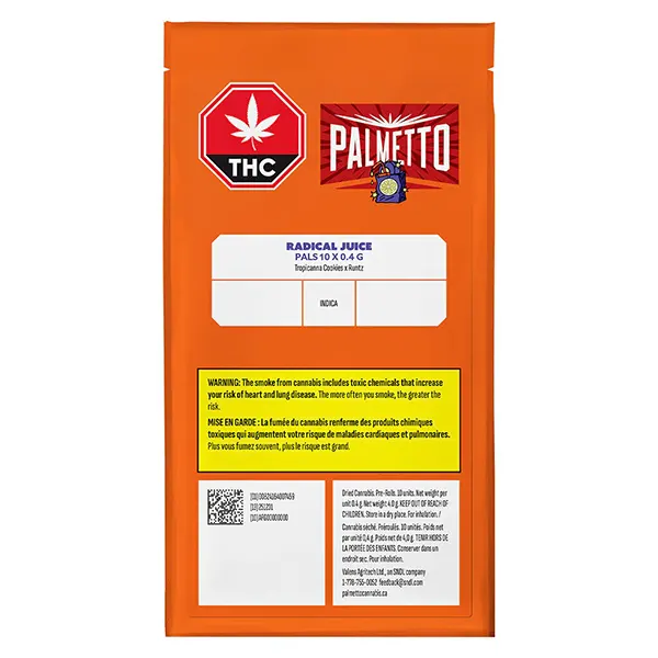 Image for Radical Juice PALS Pre-Roll, cannabis all products by Palmetto