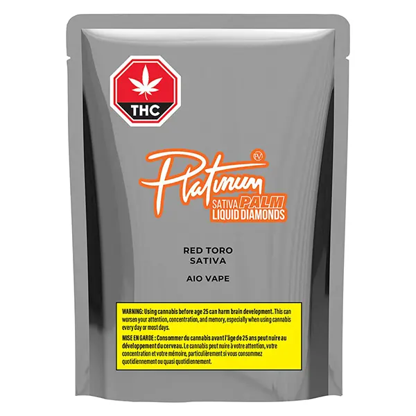 Image for Red Toro Liquid Diamond AIO Vape, cannabis all products by Platinum