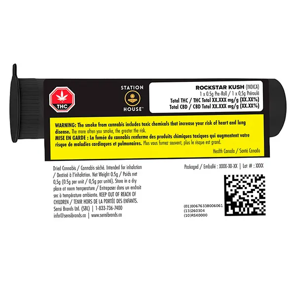 Image for Rockstar Kush Pre-Roll, cannabis all products by Station House