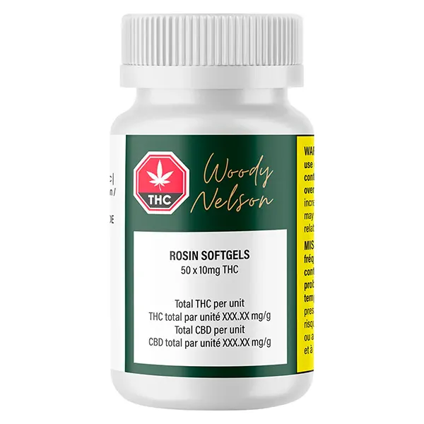 Image for Rosin Softgels, cannabis capsules, softgels by Woody Nelson